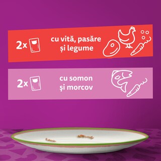 Whiskas | Hrana umeda pentru pisici Alegerea bucatarului, in sos 4x85g