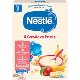 Nestle | 8 cereale cu fructe, pentru copii 12-36 de luni 250g
