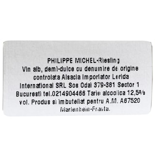 Arthur Metz | Vin alb demidulce Riesling 0.75L