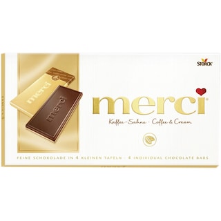 Merci | Ciocolata cu lapte, cafea si smantana dulce 100g