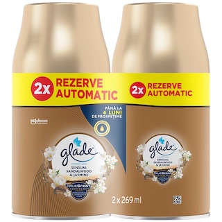 Glade | Rezerva odorizant de camera Sensual Sandalwood si Jasmine 2x269ml