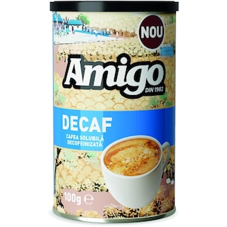 Amigo | Cafea solubila decofeinizata Decaf 100g