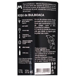 Castel Mimi | Vin rosu de Bulboaca 0.75L