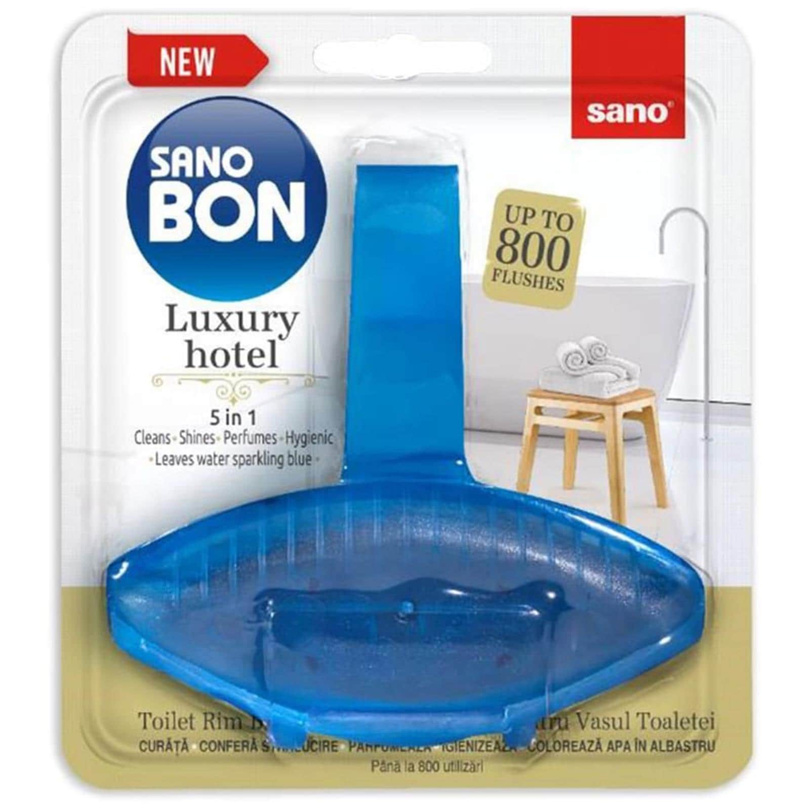 Sano | Bon Blue | Odorizant toaleta Luxury Hotel 5in1 55g | Mega-image