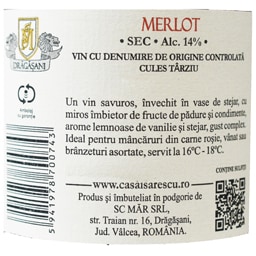 Casa Isarescu | Vin rosu sec Merlot 0.75L