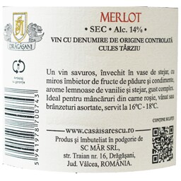Casa Isarescu | Vin rosu sec Merlot 0.75L