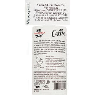 Callia Alta | Vin rosu Shiraz Bonarda 0.75l