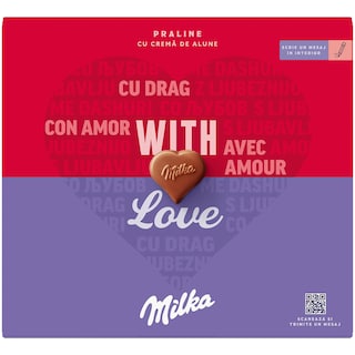 Milka | I Love Milka | Praline cu crema de alune 110g