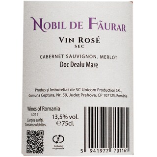 Nobil de Faurar | Vin roze sec 0.75L