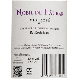 Nobil de Faurar | Vin roze sec 0.75L