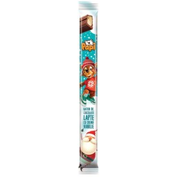 Papi | Baton nuielusa de ciocolata cu lapte si crema de vanilie 38g