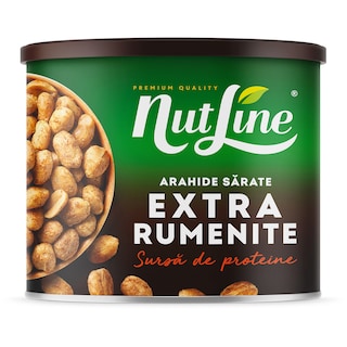 Nutline | Arahide coapte si sarate extra rumenite 135g