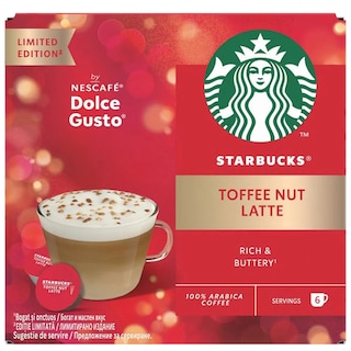 Starbucks | Cafea Toffee Nut Latte, 6 bauturi