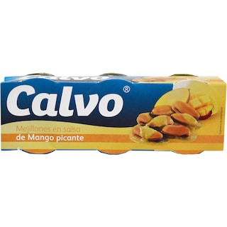 Calvo | Midii in sos picant de mango 3x80g