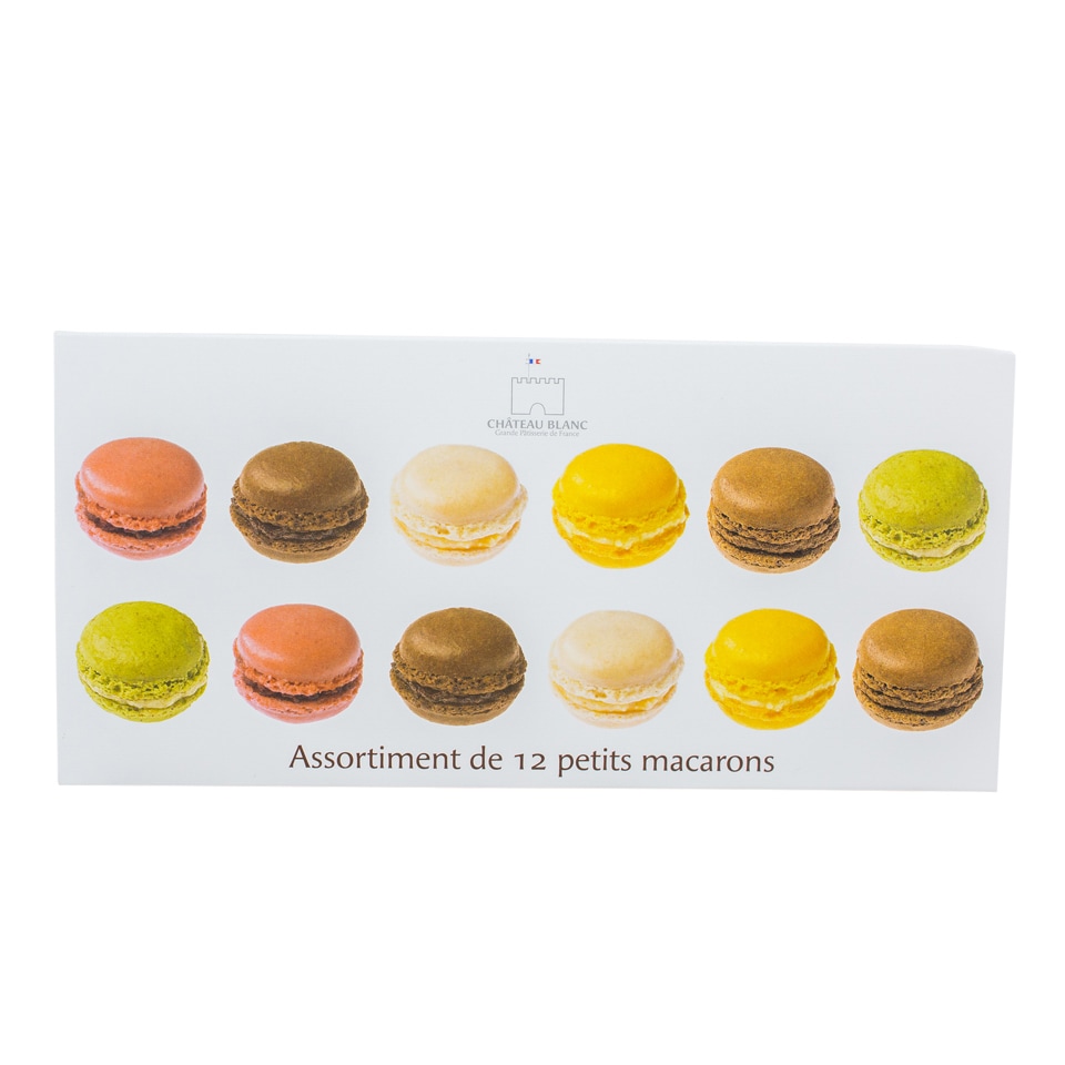 Chateau Blanc | Mini Macarons asortate 12 bucati 12x12g | Mega-image