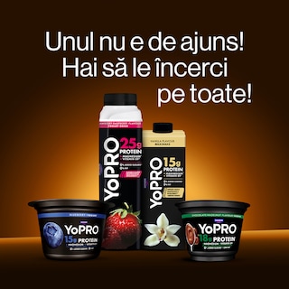 YoPRO | Iaurt de baut cu aroma de vanilie si biscuiti, 0,5% grasime 300g
