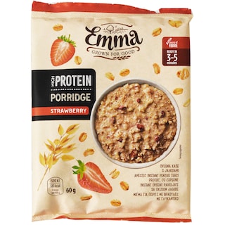 Emma | Porridge proteic cu capsune 60g
