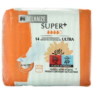 Delhaize | Absorbante Ultra Super+, 14 bucati