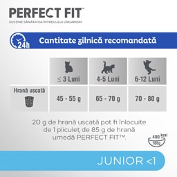 Perfect Fit | Hrana uscata, completa, bogat in pui, pentru pui de pisica 750g