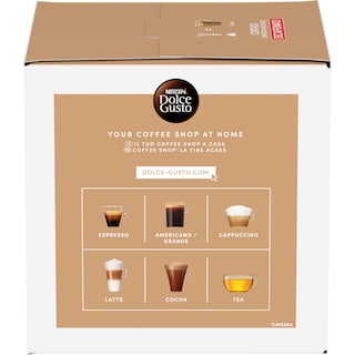 Nescafe | Dolce Gusto | Cafea decofeinizata Cortado Espresso Macchiato, 16 capsule