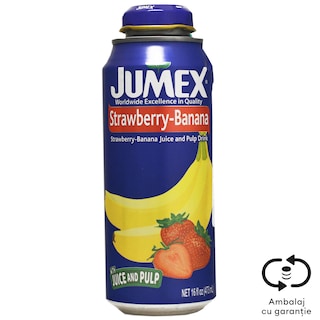 Jumex | Bautura racoritoare cu suc de capsuni si banane 473ml