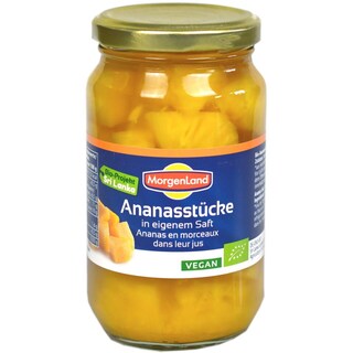 Morgenland | Ananas bio in suc propiu 350g