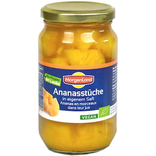 Morgenland | Ananas bio in suc propiu 350g