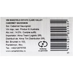 Wakefield | Vin rosu sec Estate Clare Valley 0.75L