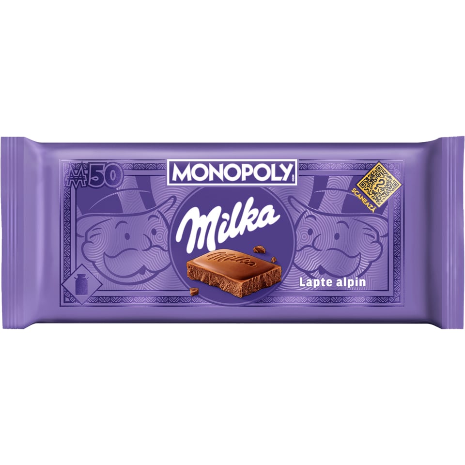 Milka | Ciocolata cu lapte alpin 90g | Mega-image