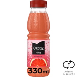 Cappy Pulpy | Bautura racoritoare grepfrut 330ml