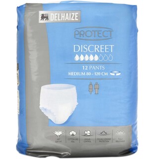 Delhaize | Scutece chilot pentru incontinenta marimea M, 12 bucati