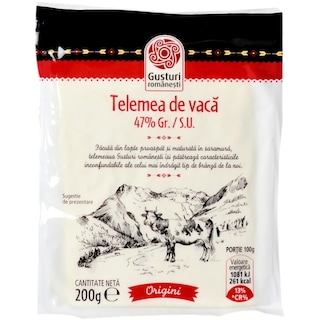 Gusturi romanesti | Telemea de vaca 47% grasime 200g