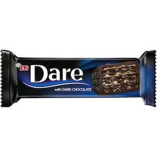 Dare | Baton cu crema de cacao, glazura de ciocolata neagra si napolitana 44g