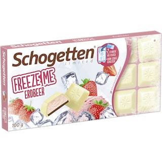 Schogetten | Ciocolata alba cu crema de capsuni 100g