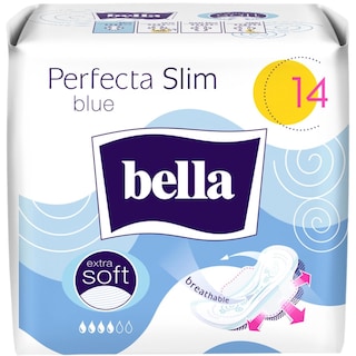 Bella | Perfecta | Absorbante periodice Blue, 14 bucati