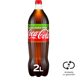 Coca-Cola | Bautura carbogazoasa cu gust de lamaie verde 2L