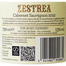 Zestrea | Vin rosu demisec Cabernet Sauvignon 0.75L