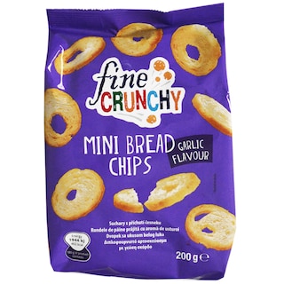 Fine Crunchy | Rondele de paine prajita cu aroma de usturoi 200g
