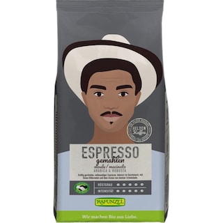Rapunzel | Cafea Gusto espresso macinata, ecologica 250g