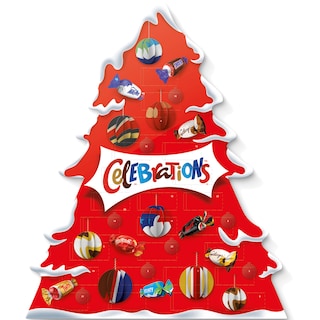 Celebrations | Tree Advent Calendar selectie de ciocolata cu lapte 215g