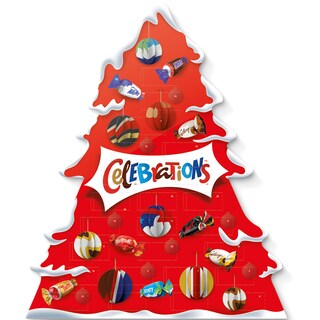 Celebrations | Tree Advent Calendar selectie de ciocolata cu lapte 215g