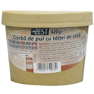 Zest | Ciorba de pui cu taitei 420g