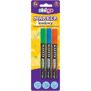 Strigo | Marker creta lichida, 3 culori
