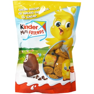 Figurine din ciocolata fina cu lapte cu bucati crocante cu cacao 122g