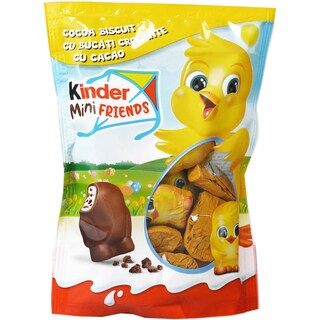 Figurine din ciocolata fina cu lapte cu bucati crocante cu cacao 122g