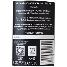 Wine Chocolate | Bautura aromatizata pe baza de vin dulce 0.75L