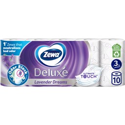 Zewa | Deluxe | Hartie igienica Deluxe Lavender Dreams, 3 straturi, 10 role