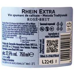 Rhein | Vin spumant Extra Rose Brut 0.75L