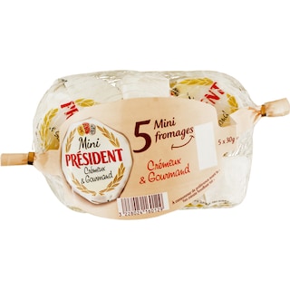 President | Branza cu mucegai alb 5x30g