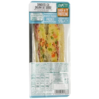 Mega Apetit | Sandvis cu salam de Sibiu 170g